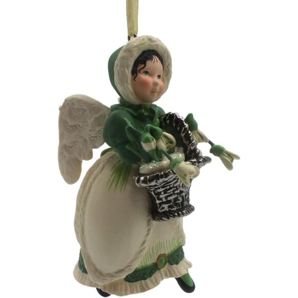 Hallmark Keepsake Snowdrop Angel Ornament Language Of Flowers Collectors Series - Picture 2 of 2